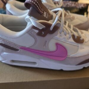 Nike Air Max Sneakers with Pink Swoosh